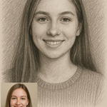 Custom Portrait Sketch from Your Photo – Hand-Drawn Pencil Art