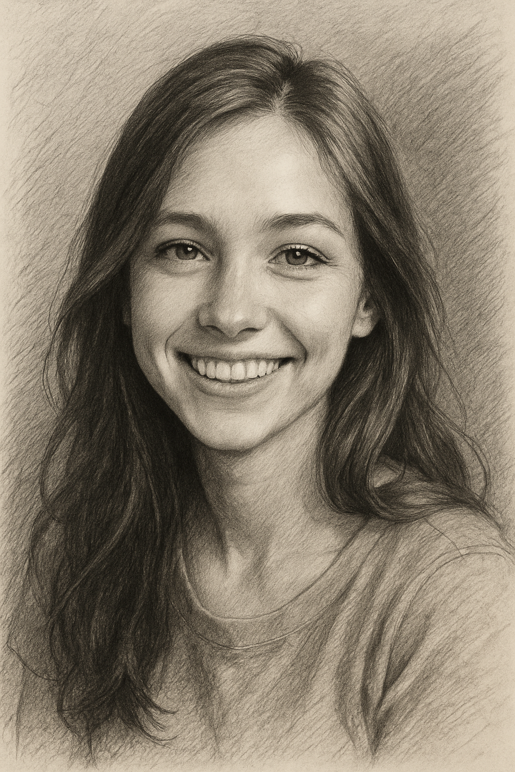 Custom Portrait Sketch from Your Photo – Hand-Drawn Pencil Art