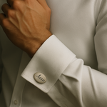 Luxury Steel-Titanium Cufflinks – Fully Personalized with Custom Text or Design | Premium Engraved Gift for Weddings, Anniversaries & Business