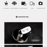 Luxury Steel-Titanium Cufflinks – Fully Personalized with Custom Text or Design | Premium Engraved Gift for Weddings, Anniversaries & Business