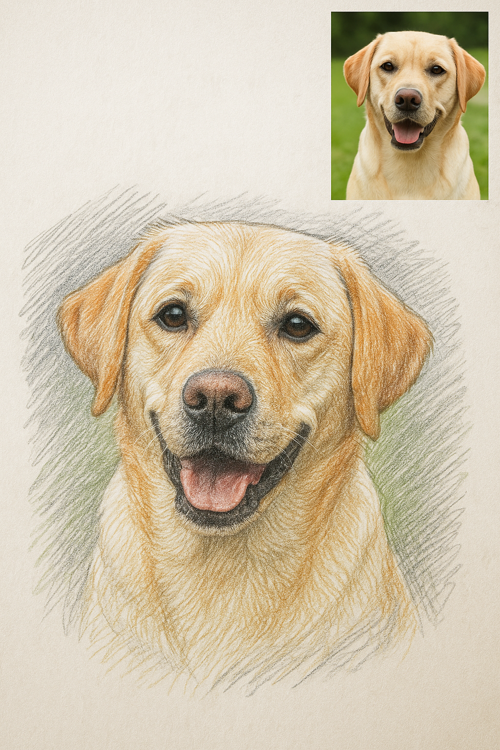 Custom Portrait Sketch from Your Photo – Hand-Drawn Pencil Art