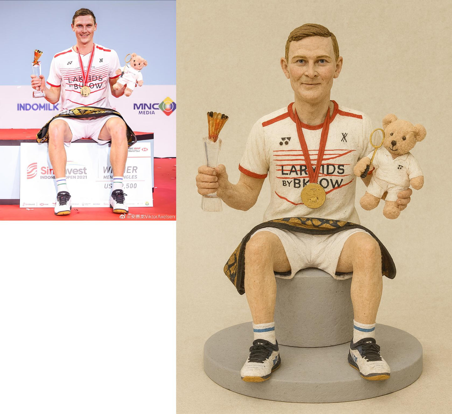 Handmade Custom Polymer Clay Figurine | Personalized Portrait Doll Gift