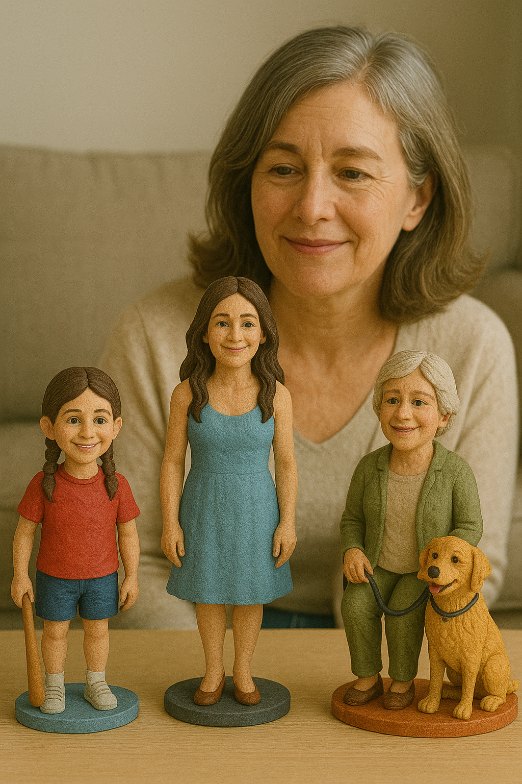 Handmade Custom Polymer Clay Figurine | Personalized Portrait Doll Gift